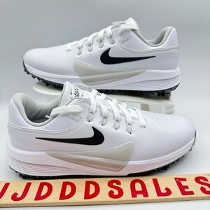 Nike Victory Pro 4 Golf Wide White Black HM9220-100 Men’s Sz 8.5 Wide NEW